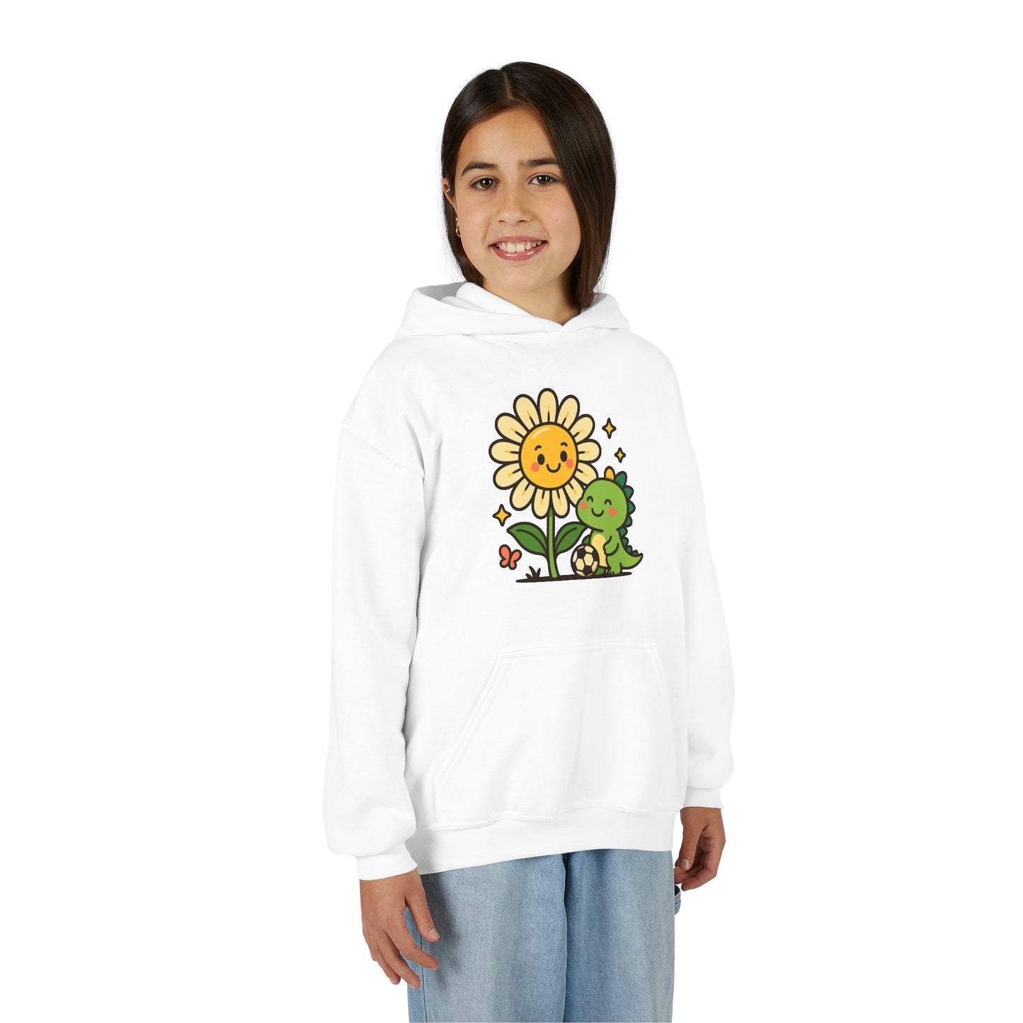 Dino Flower Hoodie