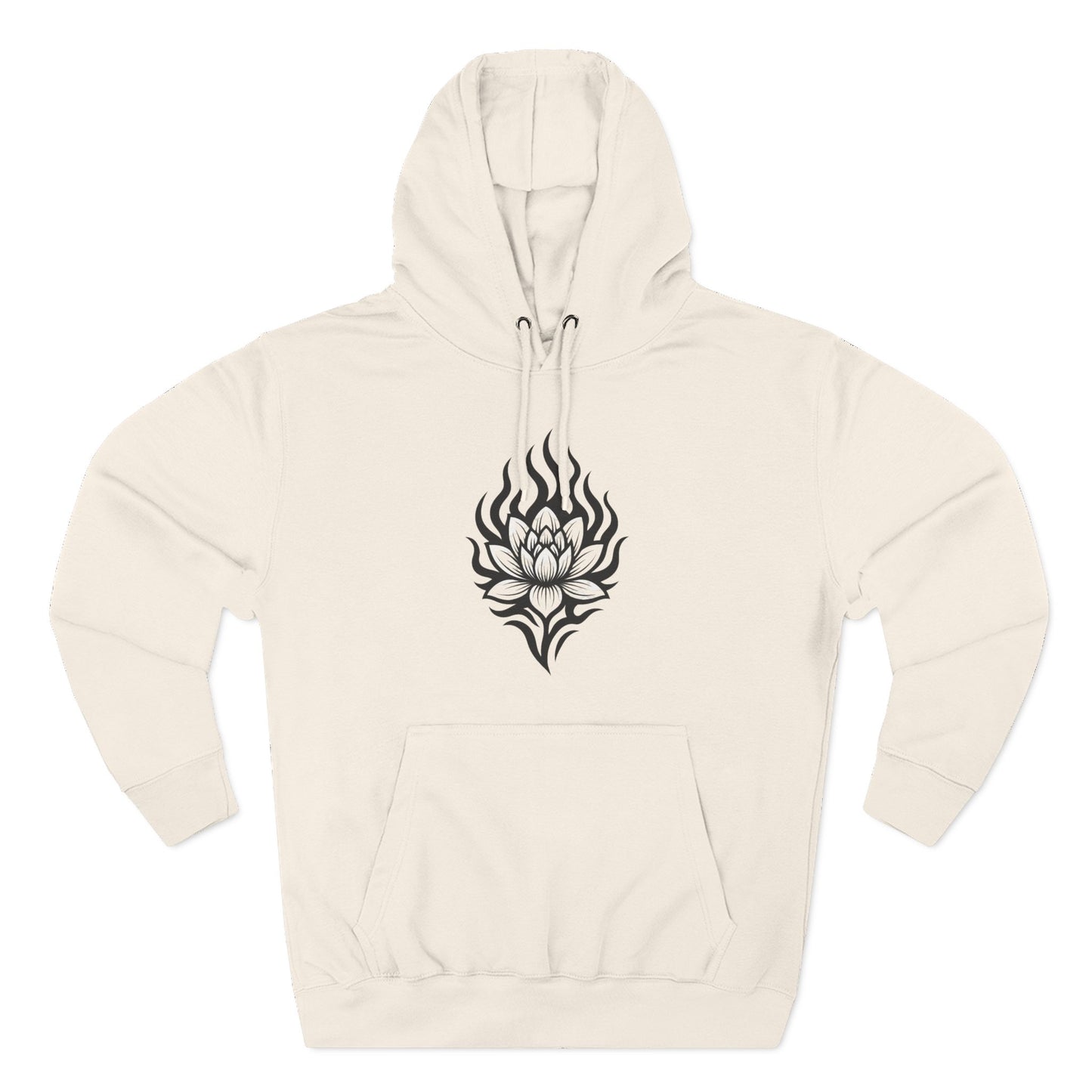 Fleece Hoodie - Floral Design