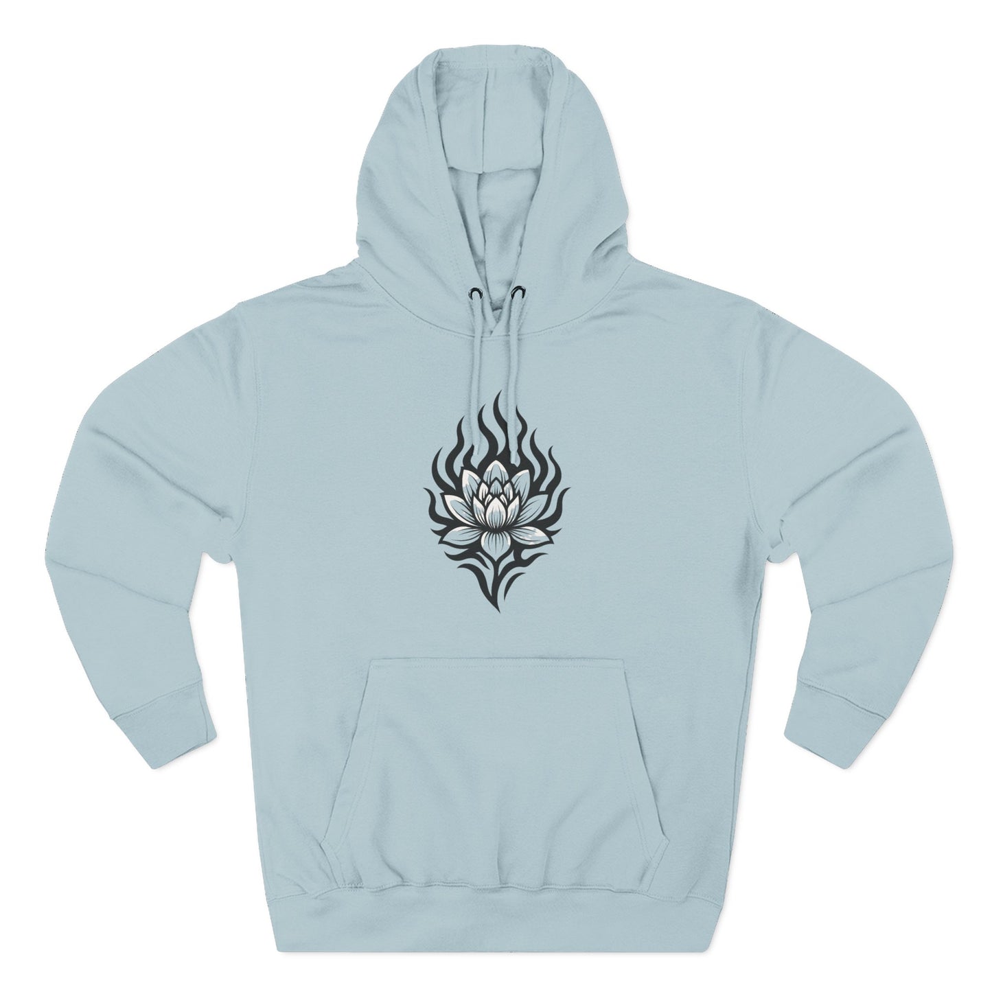 Fleece Hoodie - Floral Design