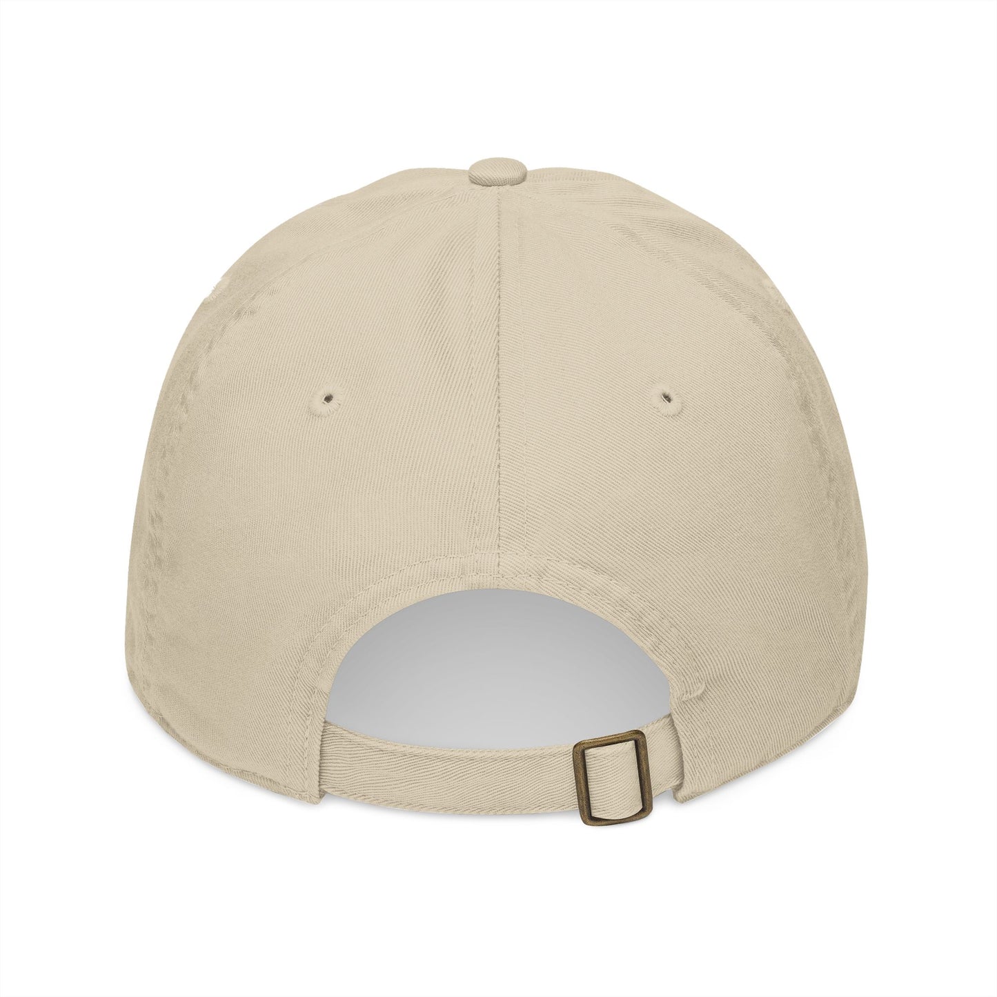 Organic Embroidered Baseball Cap with Rose Design