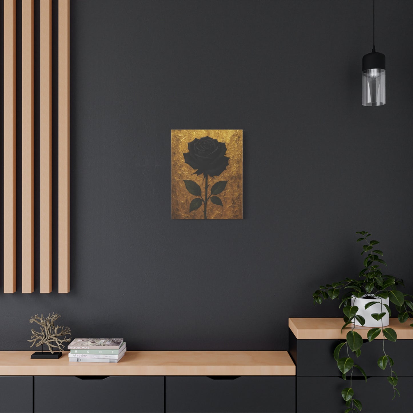 Canvas Print - Black Rose Art