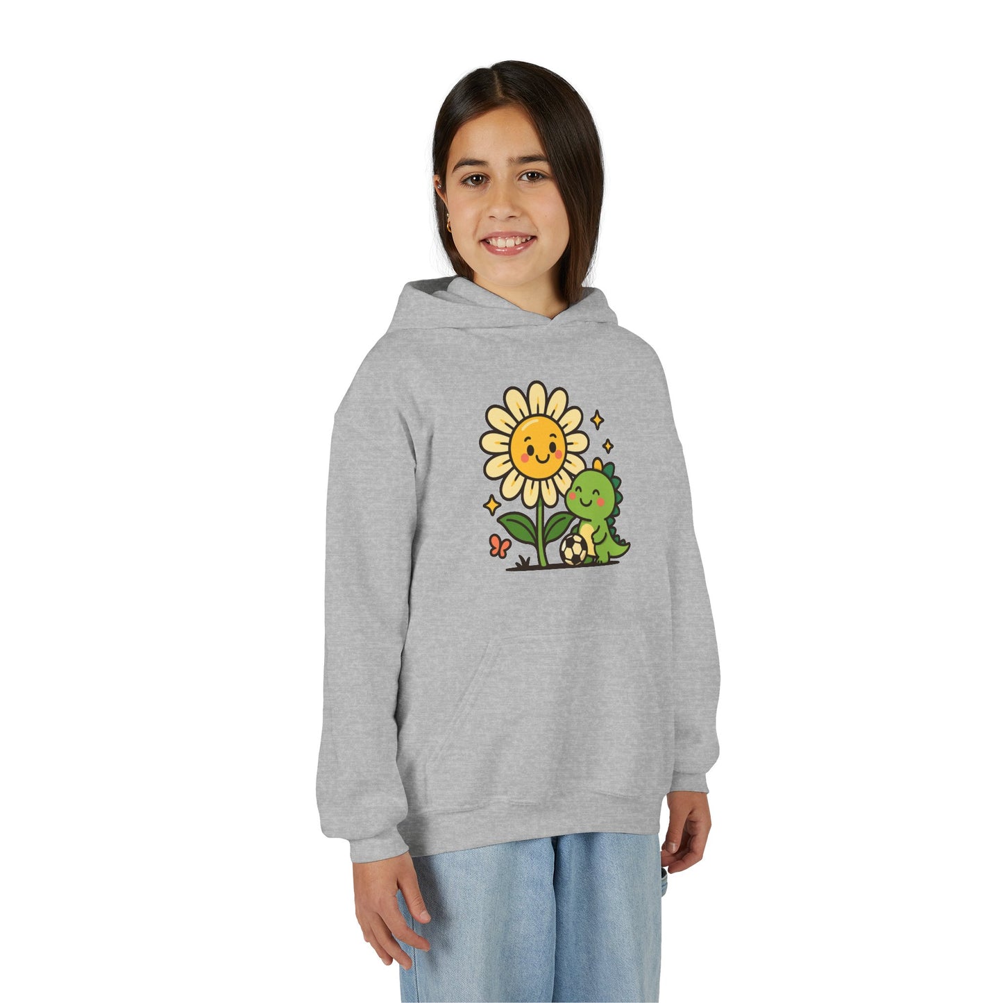 Dino Flower Hoodie