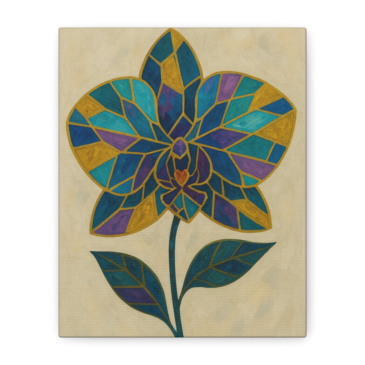 Canvas Wall Flower Art Print