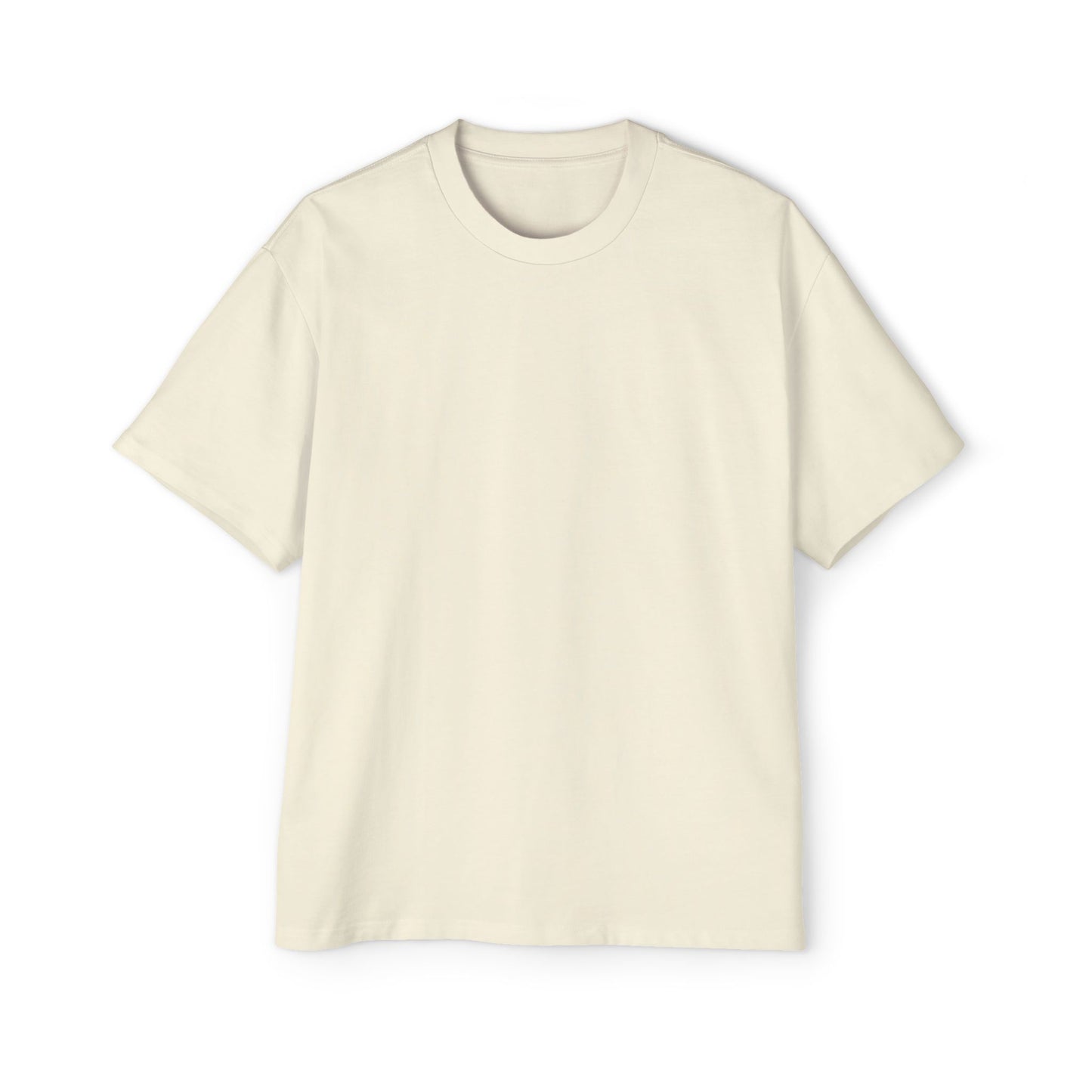 Oversized Tee with Line Art Flower Design