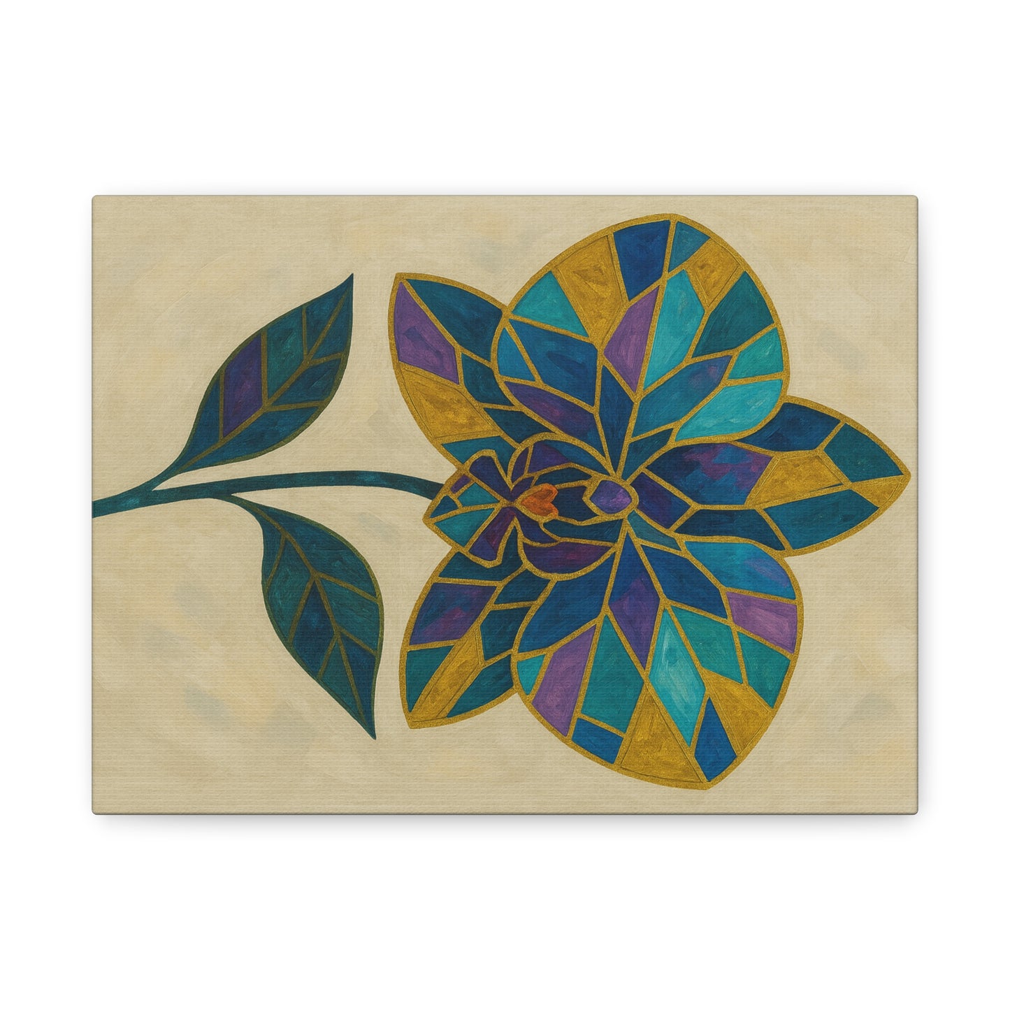 Canvas Wall Flower Art Print
