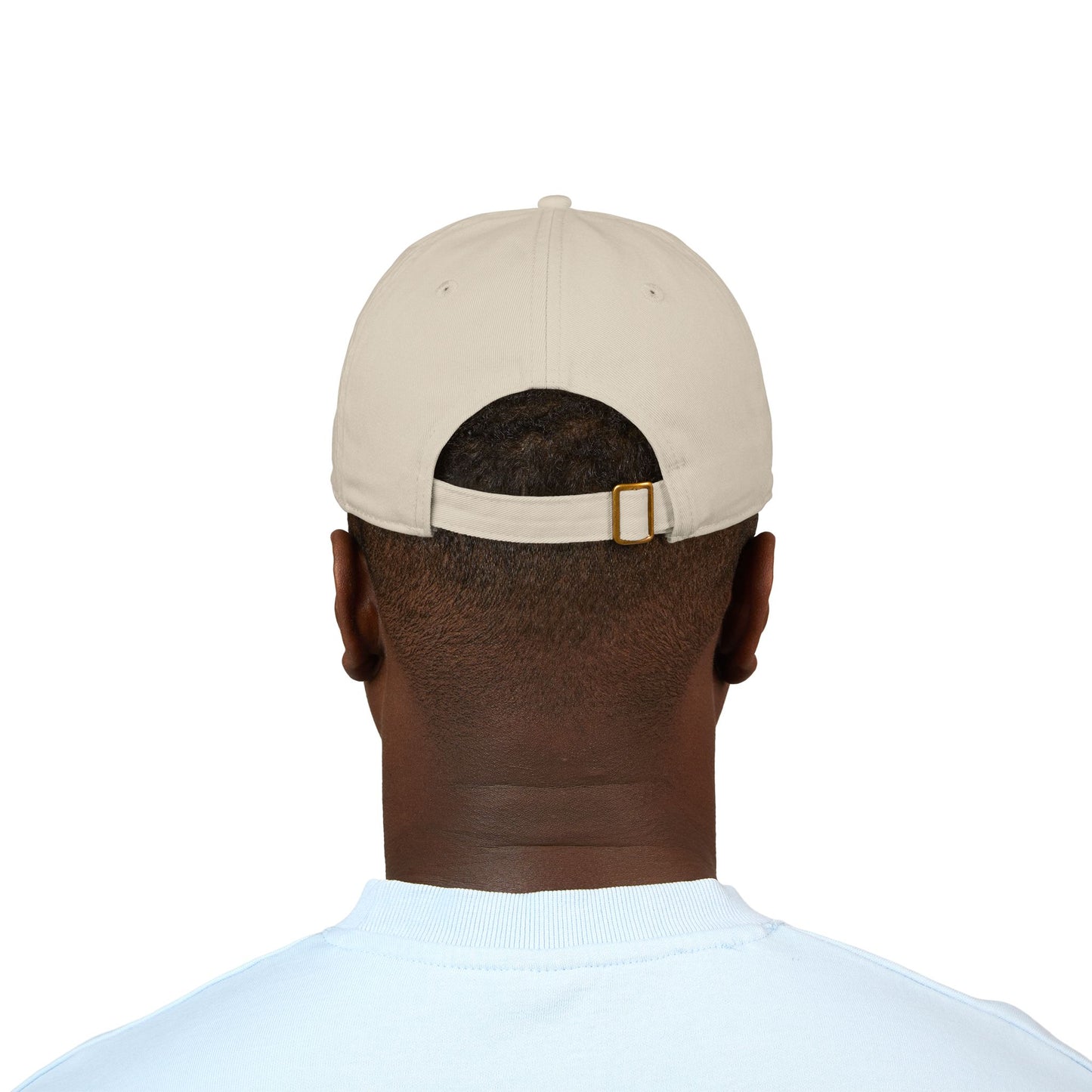 Organic Embroidered Baseball Cap with Rose Design