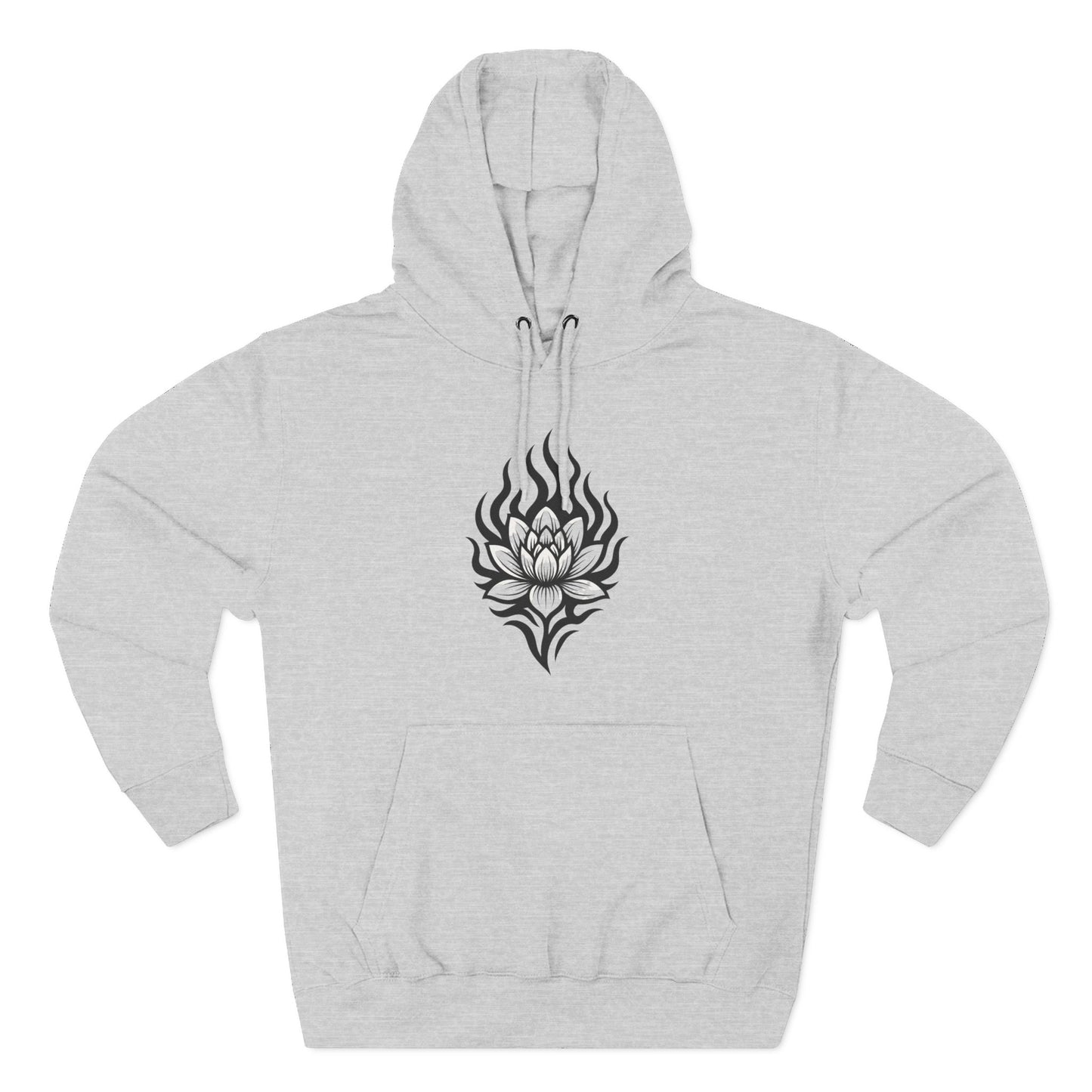Fleece Hoodie - Floral Design