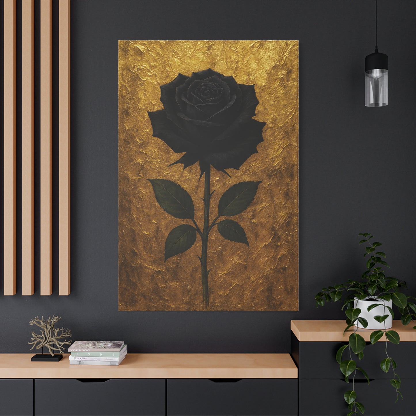 Canvas Print - Black Rose Art