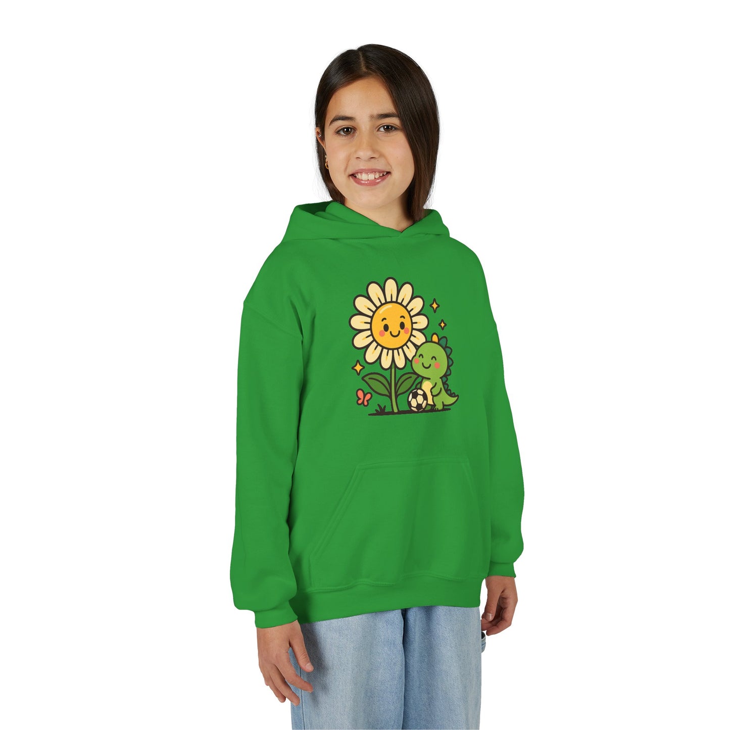 Dino Flower Hoodie