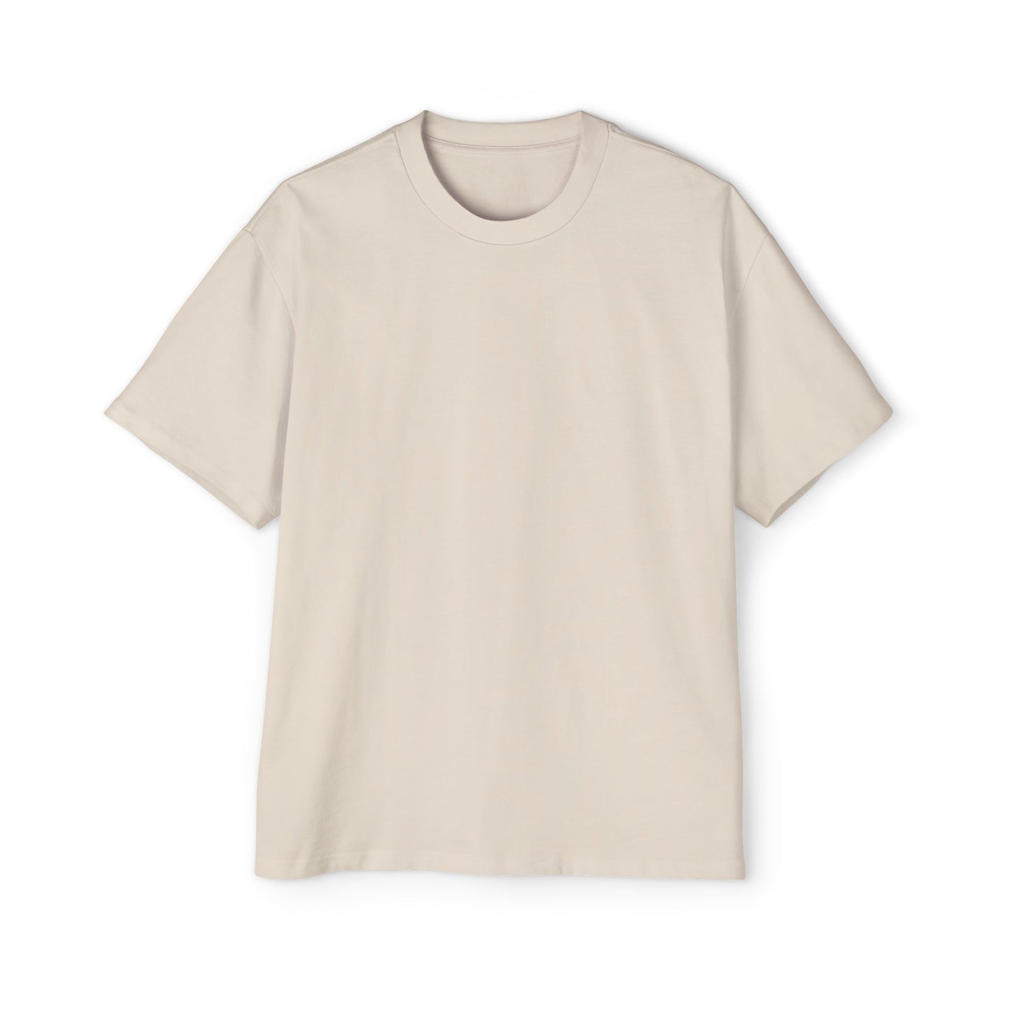 Oversized Tee with Line Art Flower Design