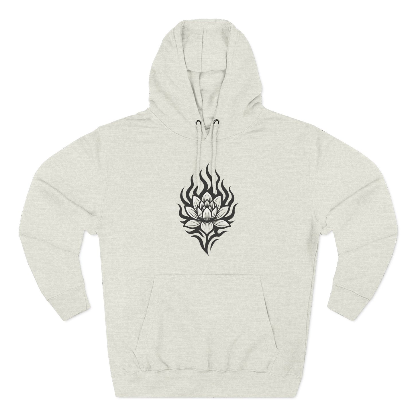 Fleece Hoodie - Floral Design