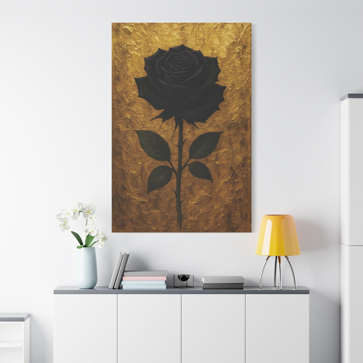 Canvas Print - Black Rose Art