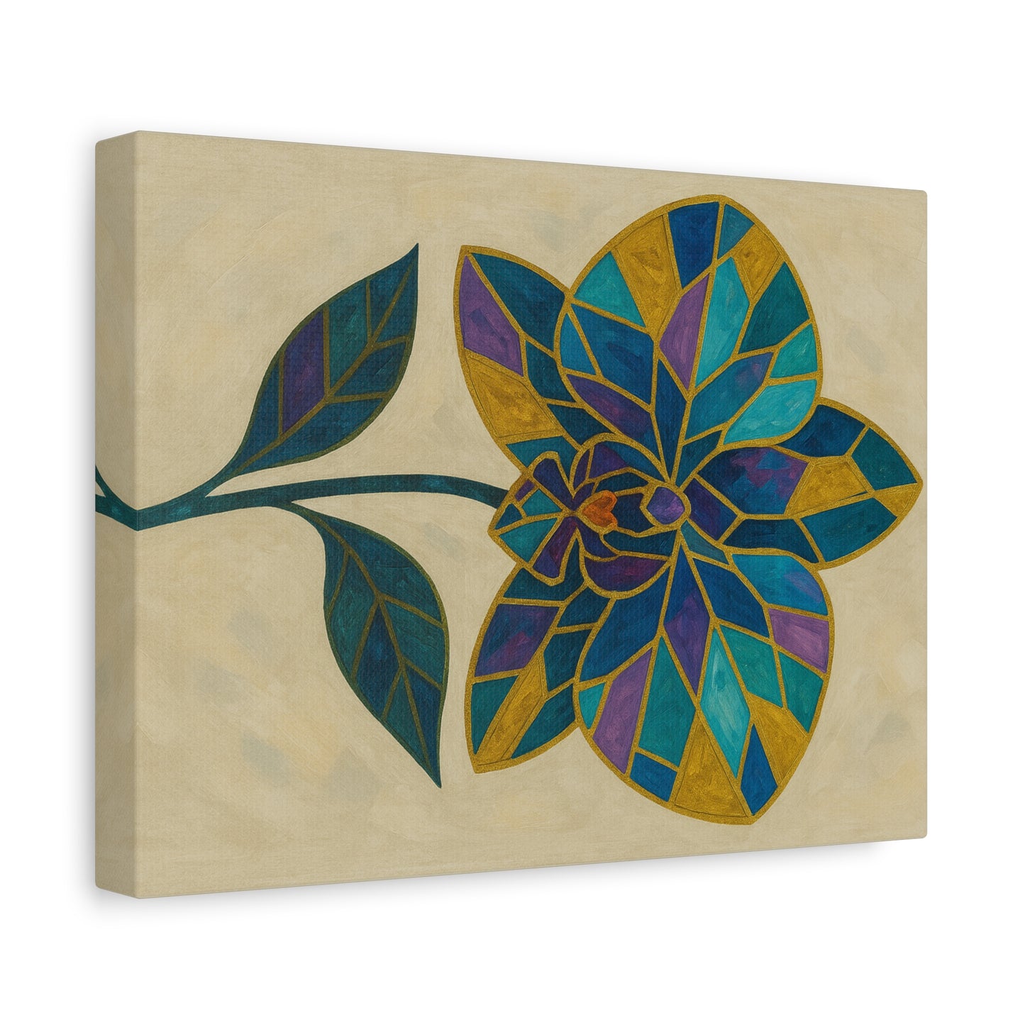 Canvas Wall Flower Art Print