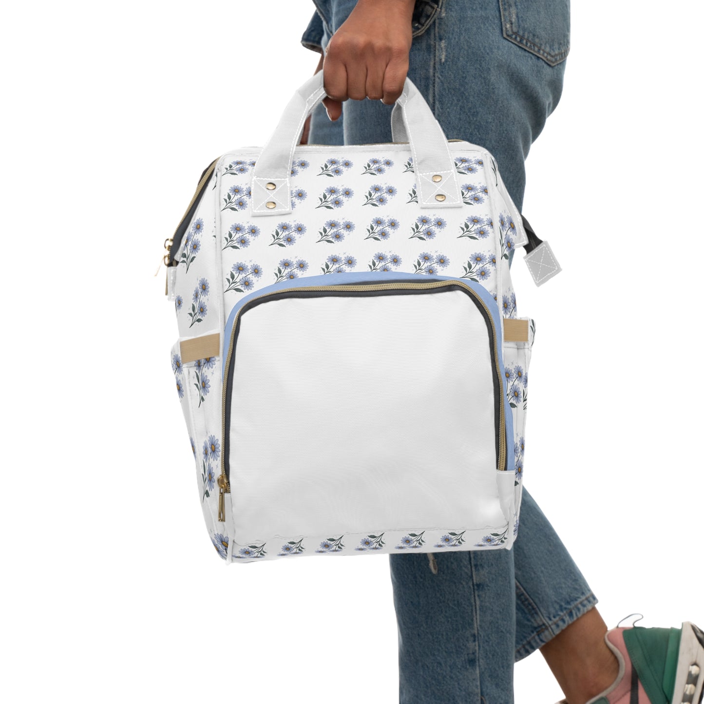 Blue Floral Backpack