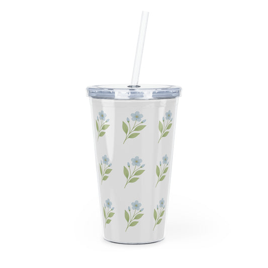 Floral plastic Tumbler