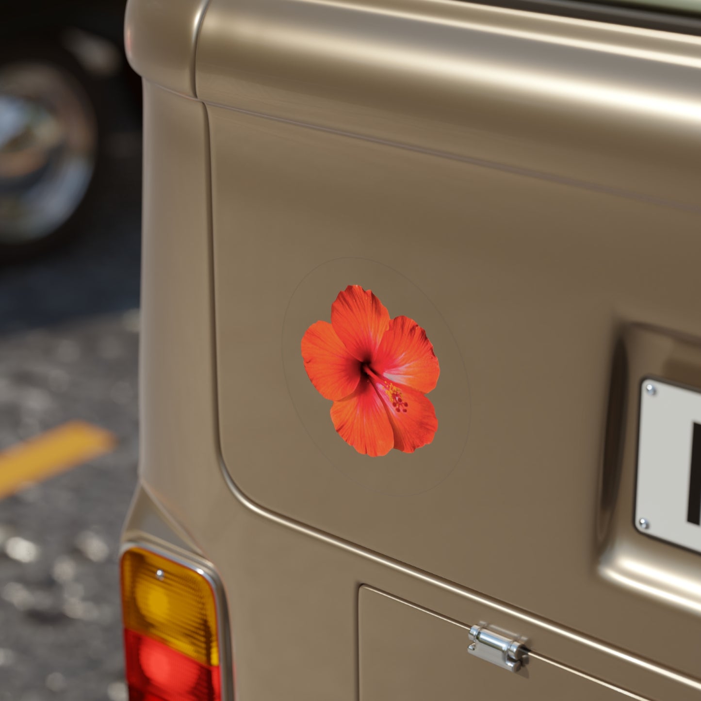 Stickers Flower Design, 1 Round Piece