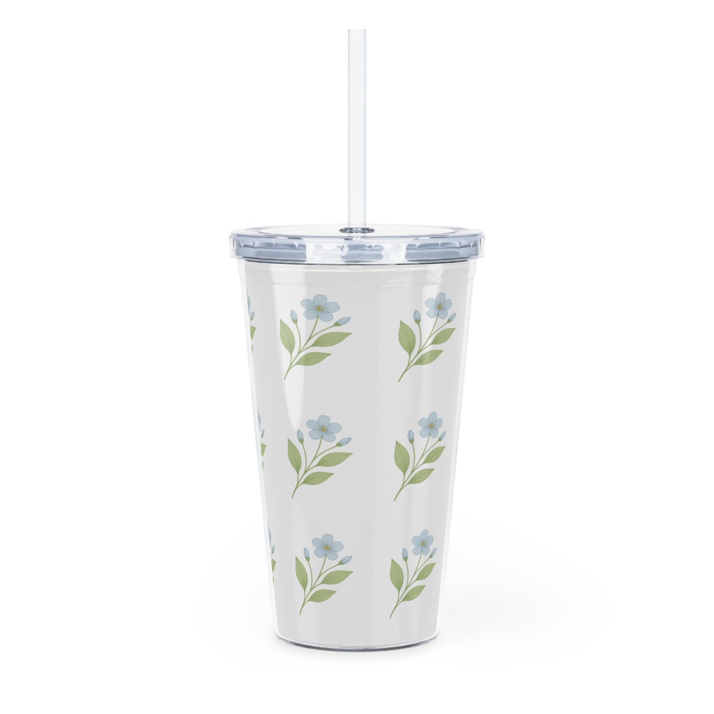Floral plastic Tumbler