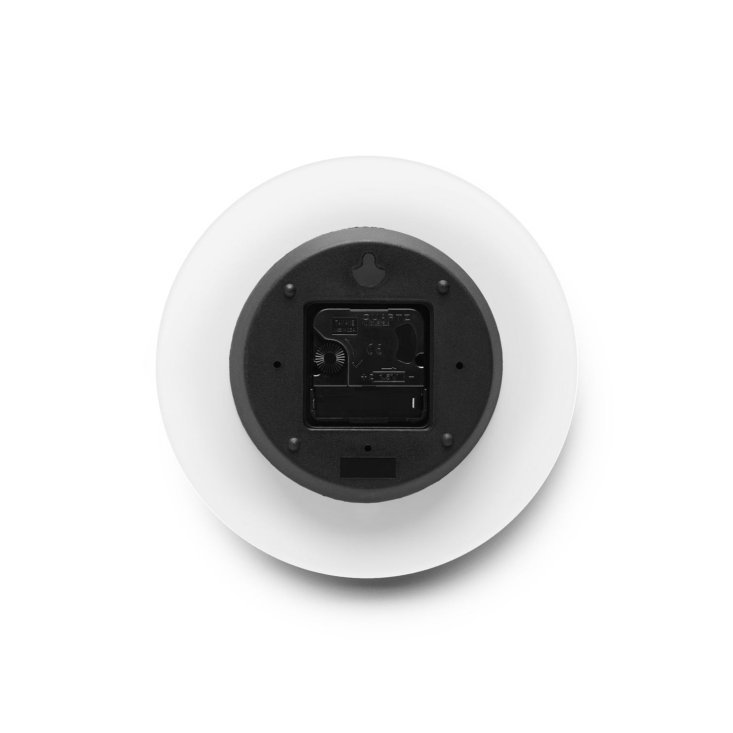 Red Rose Acrylic Wall Clock — Minimal Floral Home Decor Clock