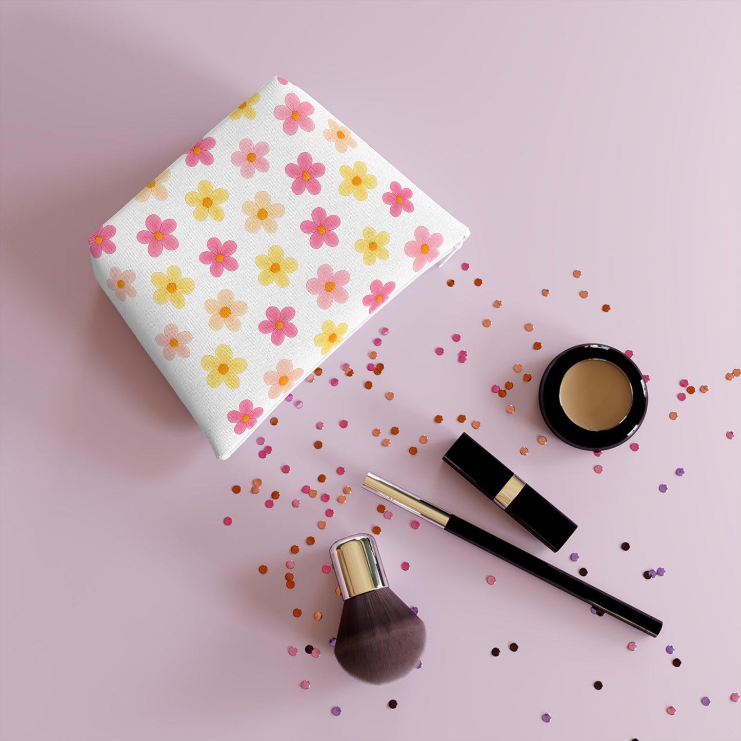 Floral Cosmetic Bag