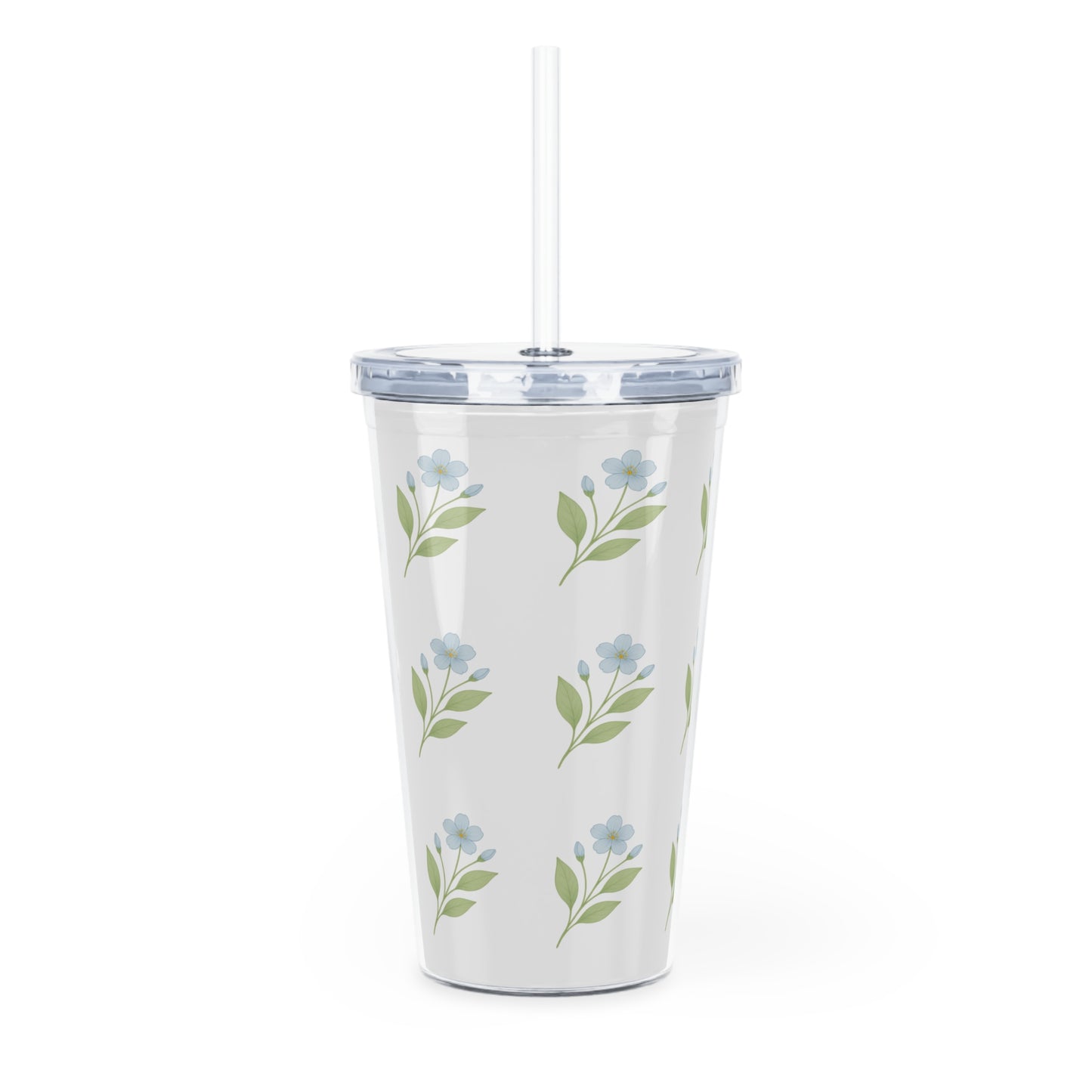 Floral plastic Tumbler