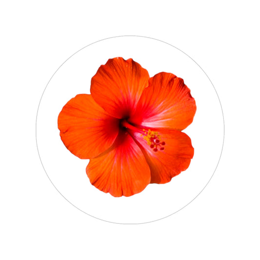 Stickers Flower Design, 1 Round Piece