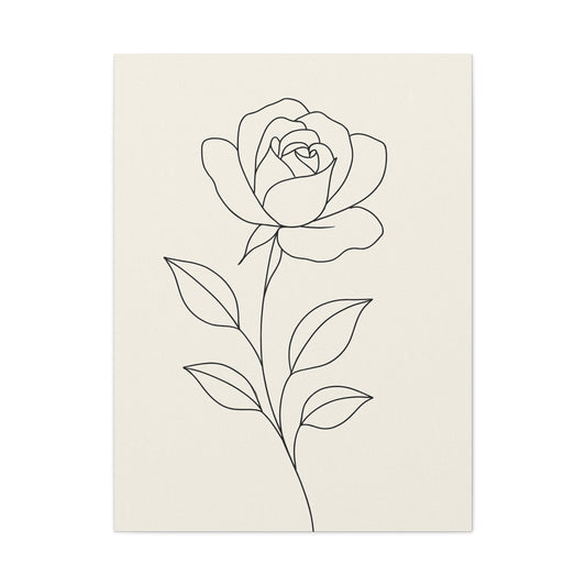 Canvas Print - Elegant Rose