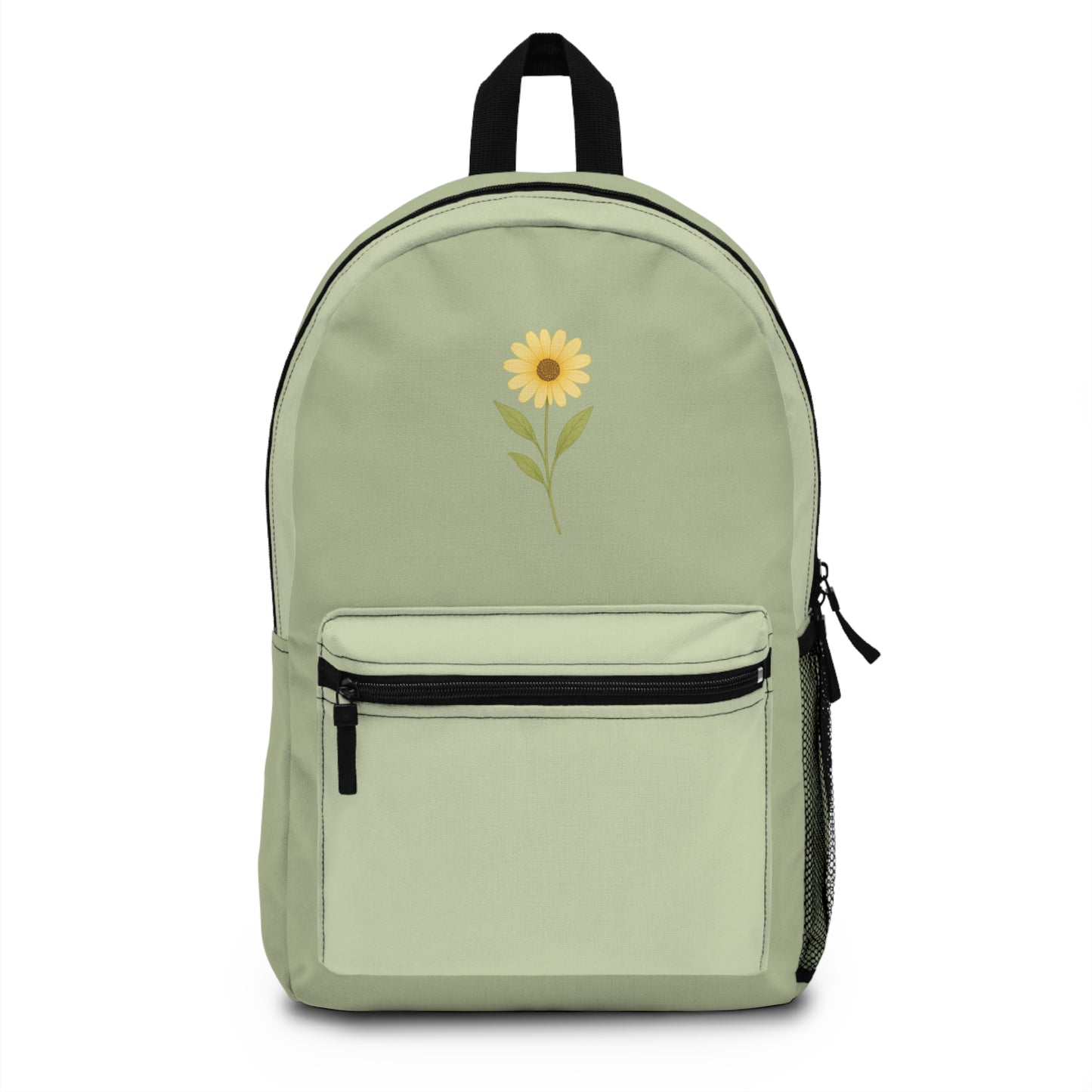 Green Floral Backpack