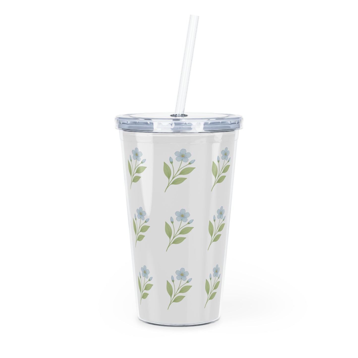 Floral plastic Tumbler