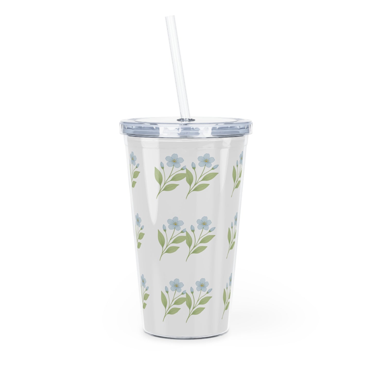 Floral plastic Tumbler